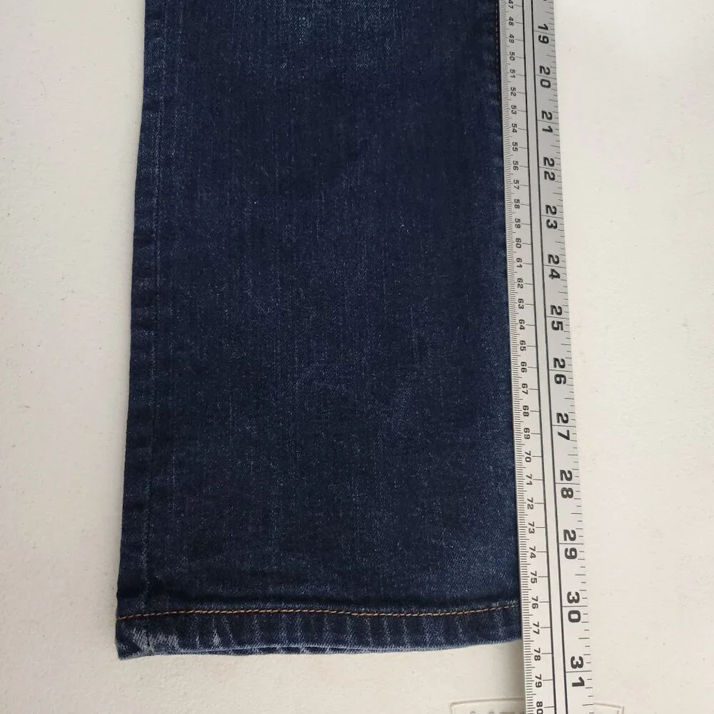 Lucky Brand Womens Classic Straight Leg Jeans Junior Size 20 Dark Wash